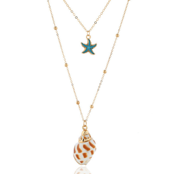 Gold Seashell Necklace