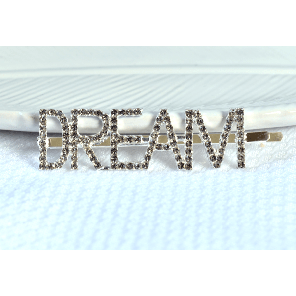 Dream Word Rhinestone Hair Pin Clip - Ella Moore