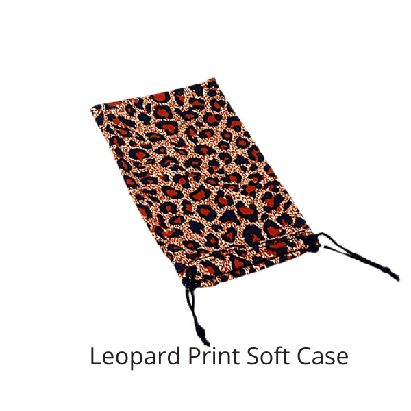 Leopard Print Soft Sunglasses Case - Ella Moore