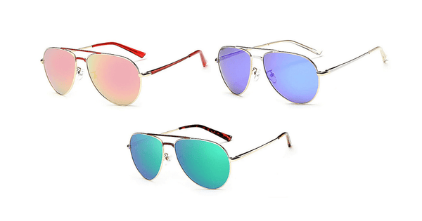 Mirrored Women's Polarized Aviator Sunglasses - Ella Moore