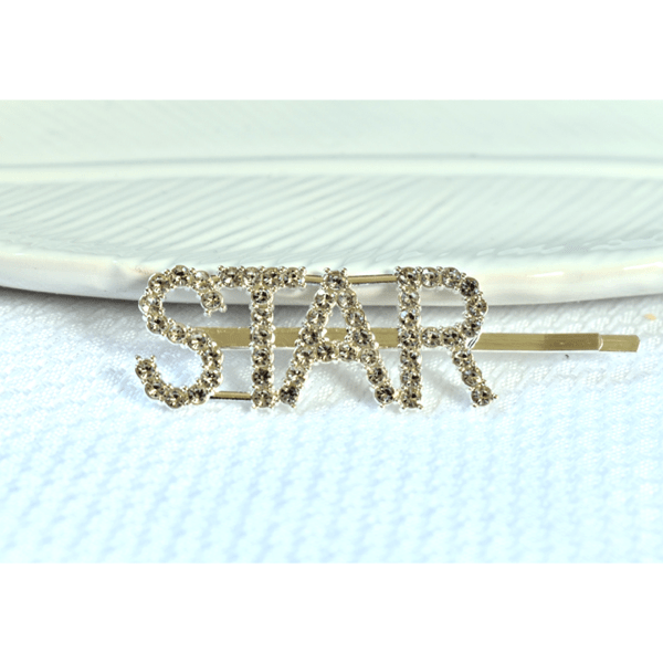 Star Word Rhinestone Hair Pin Clip - Ella Moore
