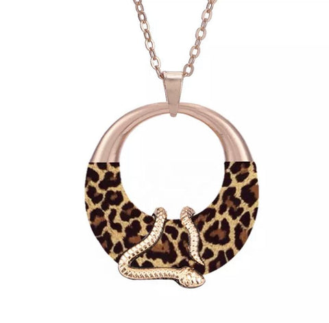 Large Bold Gold Snake Necklace - Ella Moore