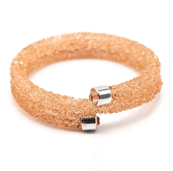 Exquisite Single Circle Crystal Rhinestones Cuff Multi-layer Bracelet Bangles