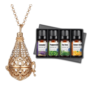 Aromatherapy Jewelry & Essential Oils Set - Ella Moore