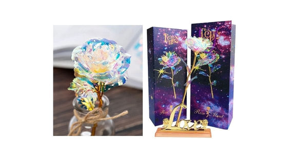 Enchanted 24kt Gold Foil Rose & Stand Gift Set - Ella Moore