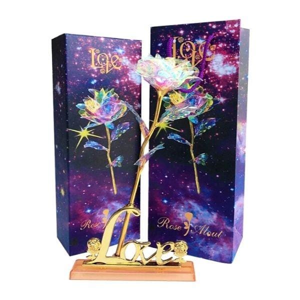 Enchanted 24kt Gold Foil Rose & Stand Gift Set - Ella Moore