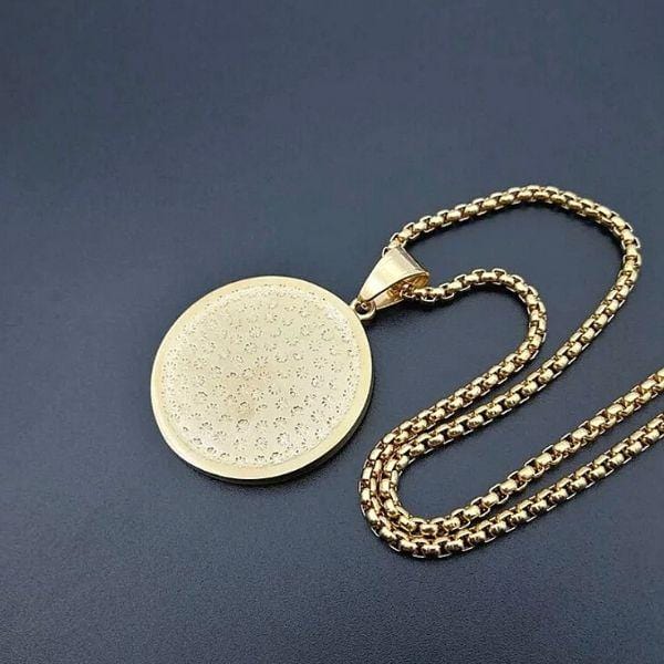 Shimmering CZ Women Gold Allah Necklace