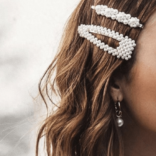 Large Pearl Clip for Hair 4 piece set - Ella Moore