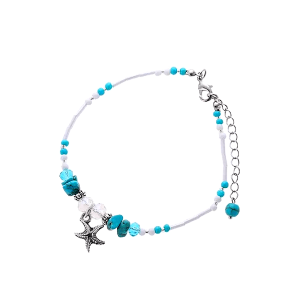Starfish & Seashell Beaded Anklets - Multiple Styles