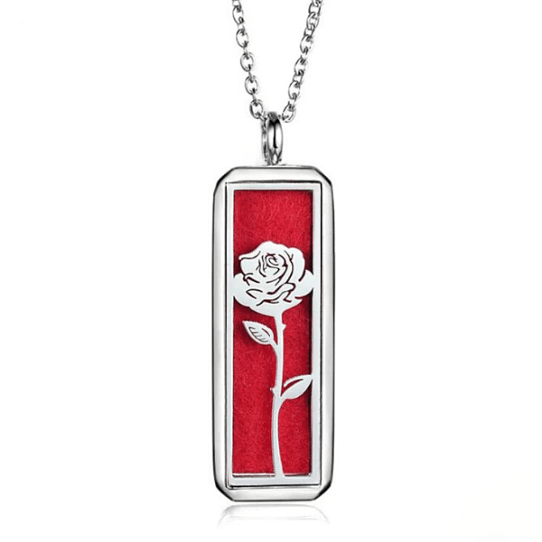 Enchanted Aromatherapy Rose Essential Oils Diffuser Necklace set