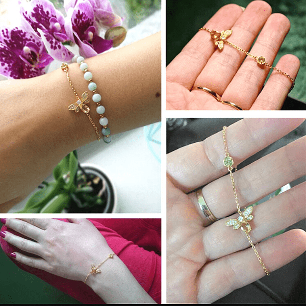 Bee bracelet 3PCS Women's Honeycomb Bracelet Fashion Simple Bee Charm Bangle  Jewelry for Girls Gift - Walmart.com