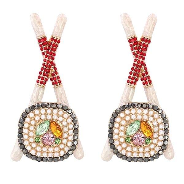 Whimsically Fun Sushi Earrings - Ella Moore