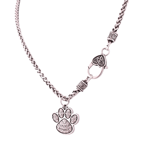 Furry Friend Heart & Paw Pet Necklace - Ella Moore