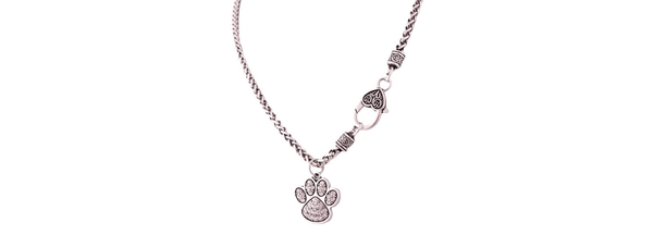 Furry Friend Heart & Paw Pet Necklace - Ella Moore