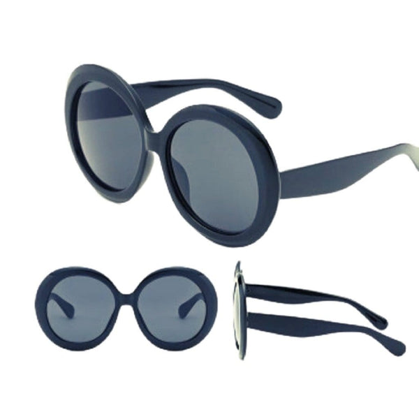 Oversized Round  Women Leopard & Black Sunglasses - Multiple Options - Ella Moore