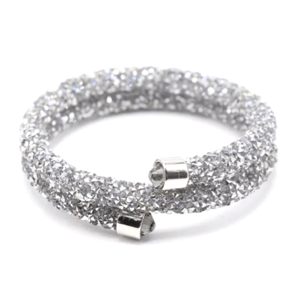 Exquisite Single Circle Crystal Rhinestones Cuff Multi-layer Bracelet Bangles