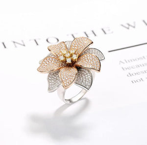 Amazing Flower CZ ring - Ella Moore