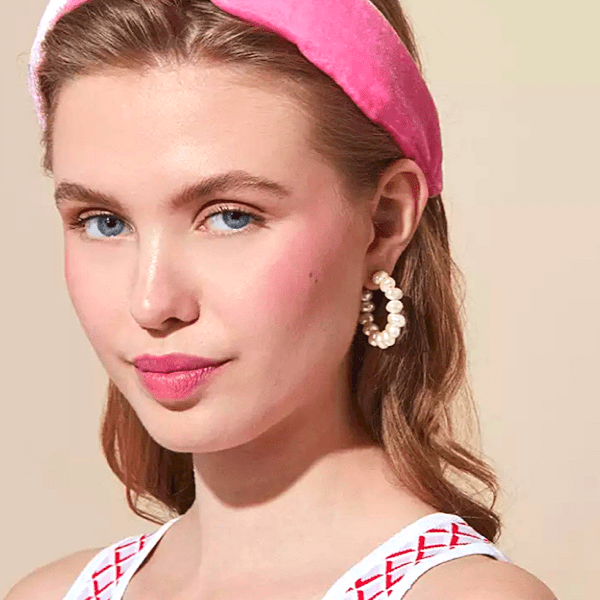 Freshwater Pearl Hoop Dangle Clip On Earrings