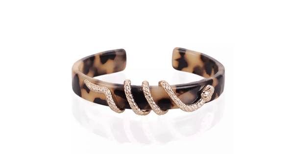 Snake & Leopard animal print bracelet