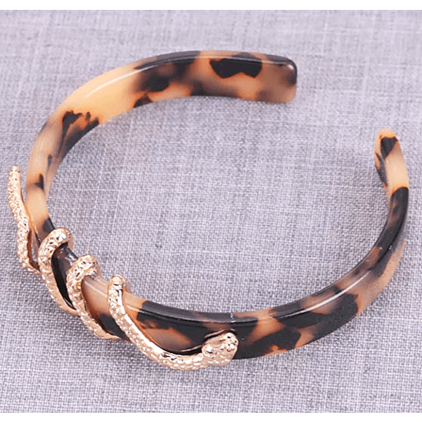 Snake & Leopard animal print bracelet