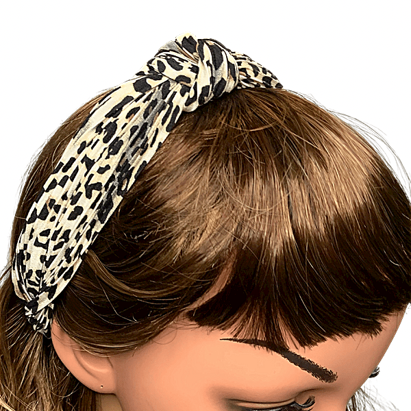 Leopard Print Knotted Headband