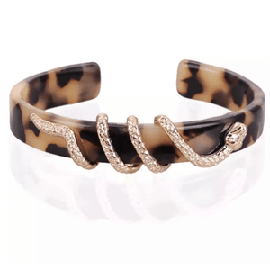 Snake & Leopard animal print bracelet