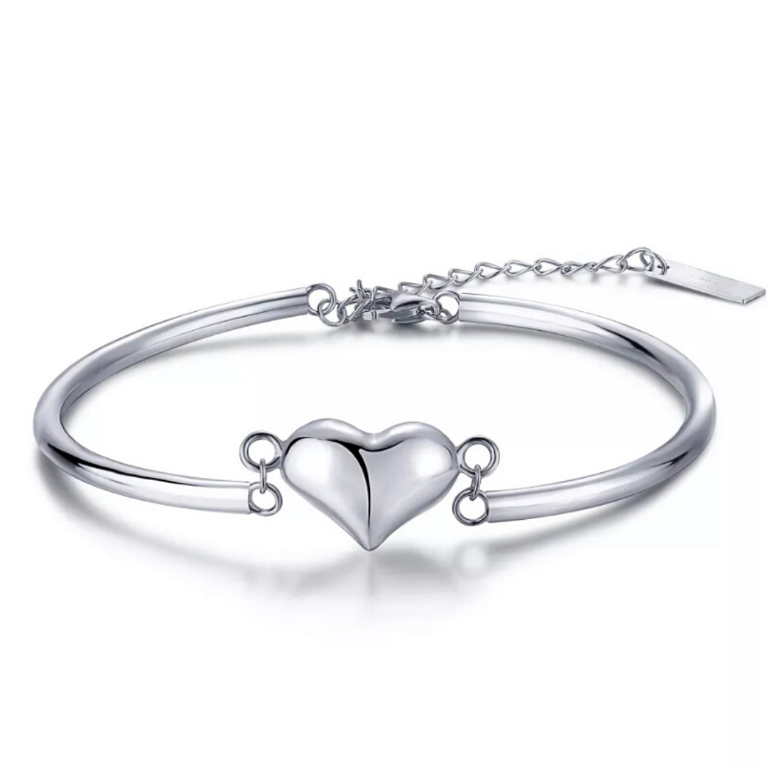 Bangle best sale heart bracelets