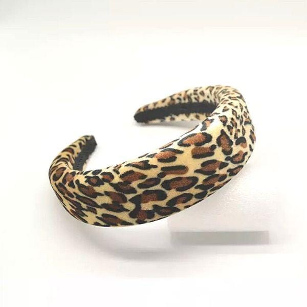 On Trend Padded Leopard Print Headband