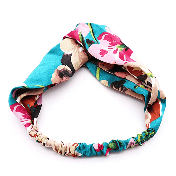 Knotted Fabric Headband Set - Multi Color Mommy and Me Floral Knotted Headband Set: Matching Mom  main image 3