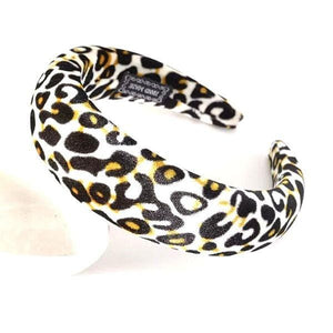 On Trend Padded Leopard Print Headband